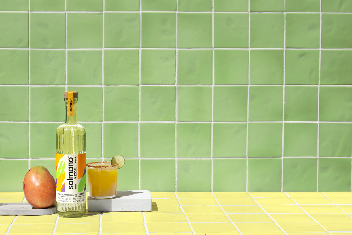 mango with mezcal for margarita